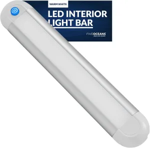 Five Oceans LED Interior Light Bar, RV Lights Interior, Boat Ceiling Light with Touch Switch, Waterproof IP67, 10-30V, 550 LM, for Car, RV, Trailer, Trucks, Camper, Boat - FO4594