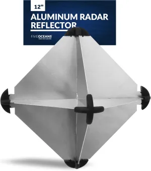 Five Oceans Marine Aluminum Radar Reflector for Boats, 12 x 12-inch Marine Radar, Boat Radar Reflector for Small to Medium-Sized Powerboats, Fishing Boats, Inflatables and Rigid Inflatable - FO2316