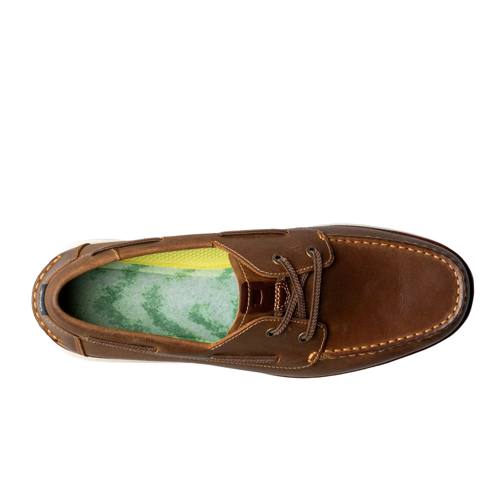 Florsheim Tropics Elastic Lace Moc Toe Boat Shoe (Men) - Brown CH