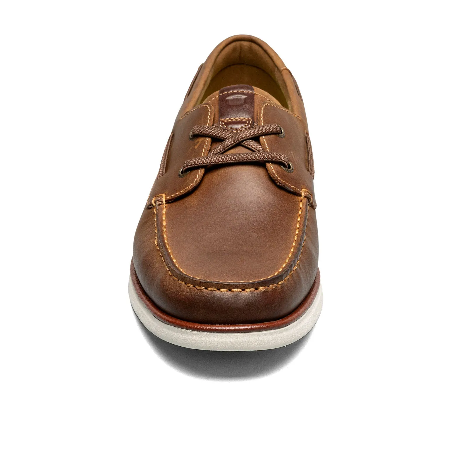 Florsheim Tropics Elastic Lace Moc Toe Boat Shoe (Men) - Brown CH