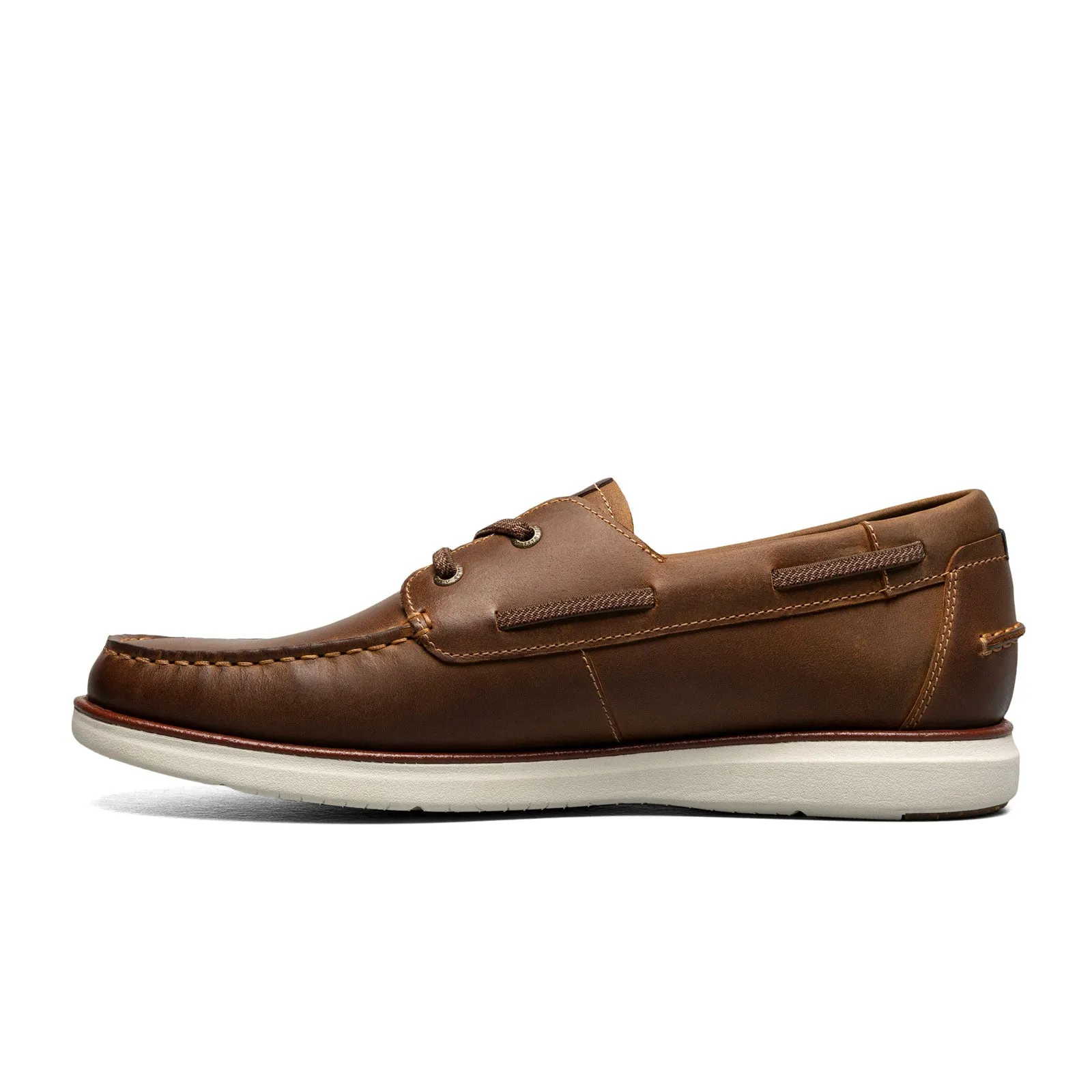 Florsheim Tropics Elastic Lace Moc Toe Boat Shoe (Men) - Brown CH