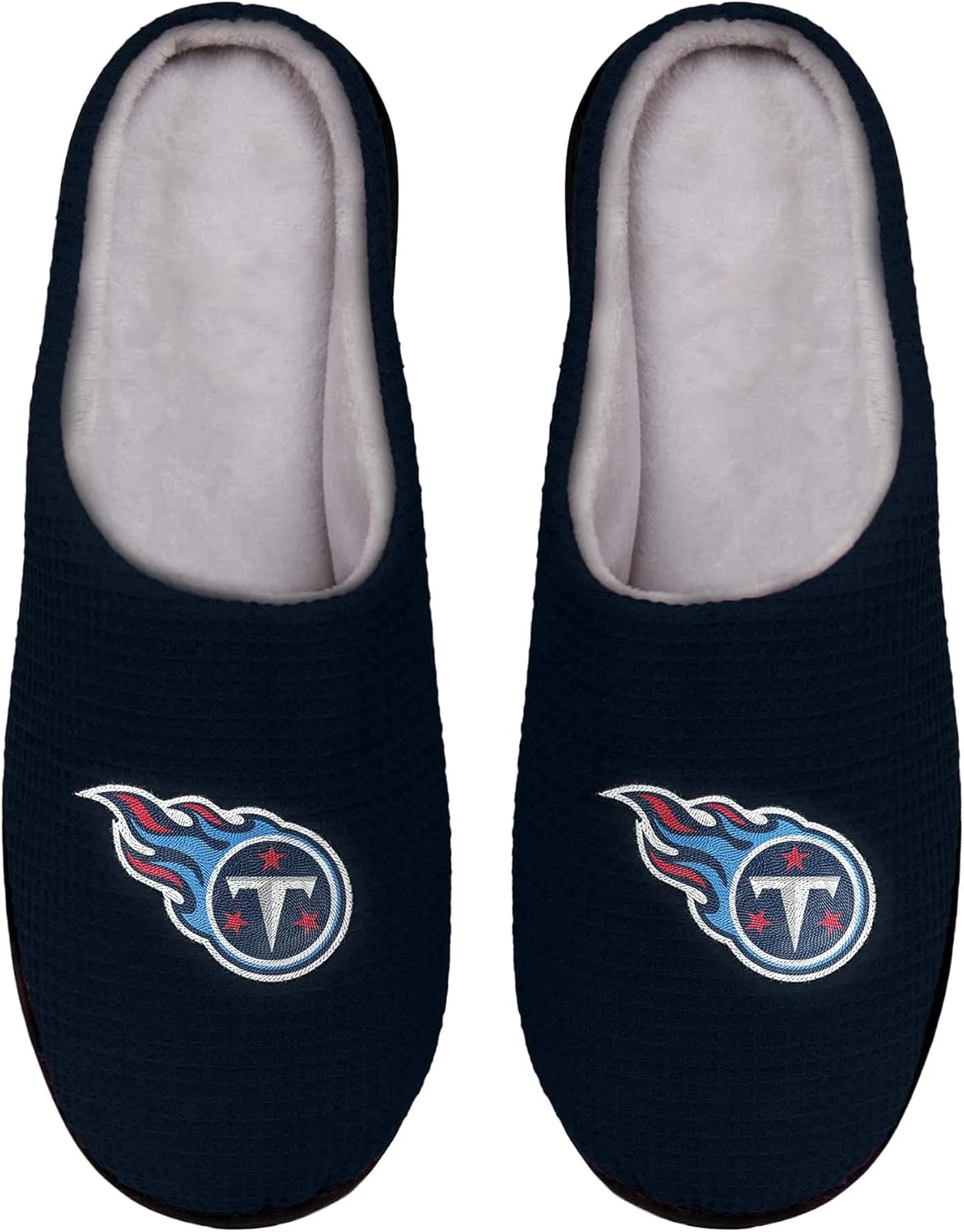 FOCO Men's NFL Team Logo Memory Foam Slide Slippers