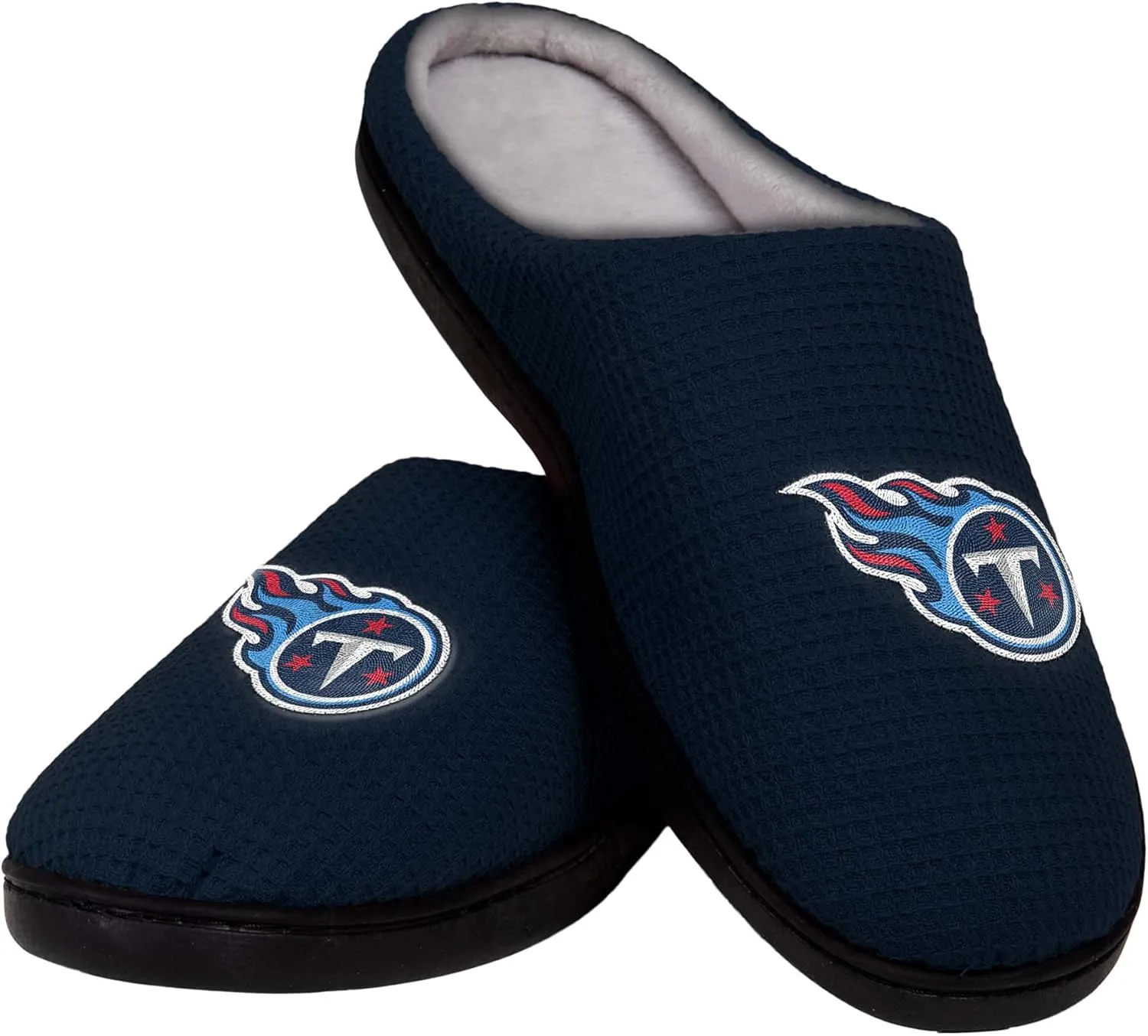 FOCO Men's NFL Team Logo Memory Foam Slide Slippers