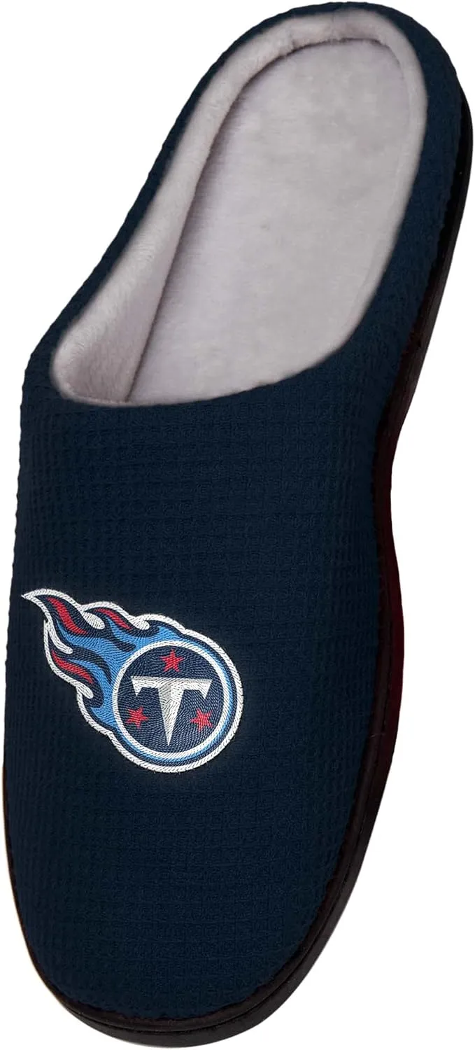 FOCO Men's NFL Team Logo Memory Foam Slide Slippers