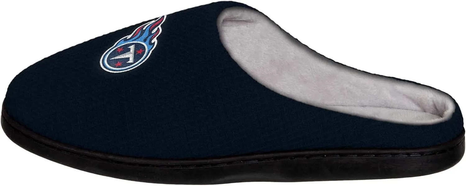 FOCO Men's NFL Team Logo Memory Foam Slide Slippers