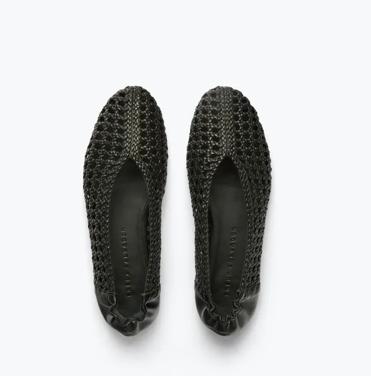 FRĒDA SALVADOR: RILEY OPEN WEAVE BALLET FLAT