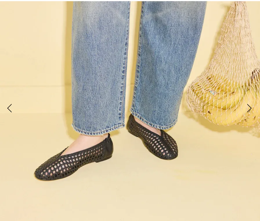 FRĒDA SALVADOR: RILEY OPEN WEAVE BALLET FLAT
