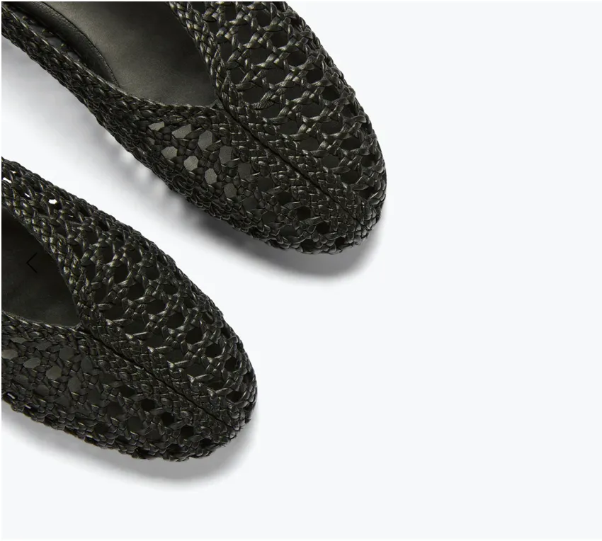 FRĒDA SALVADOR: RILEY OPEN WEAVE BALLET FLAT