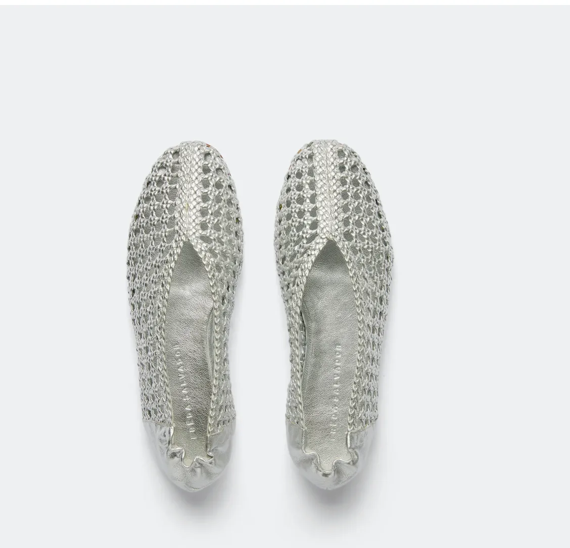FRĒDA SALVADOR: RILEY OPEN WEAVE BALLET FLAT