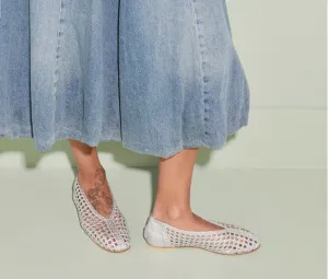 FRĒDA SALVADOR: RILEY OPEN WEAVE BALLET FLAT
