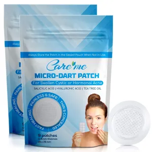 FSA/HSA Eligible Microdart Acne Patch with 173 Micropoints (2 pack of 18 stickers) – Spot Treatment for Cystic, Inflamed & Hormonal Acne, Pimples & Breakouts – Fast Blemish Relief for Clearer Skin