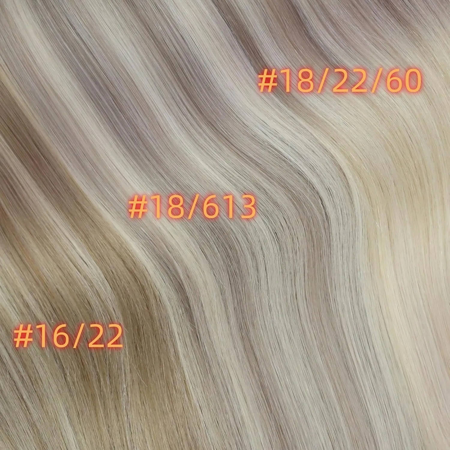 Full Shine Blonde Clip in Hair Extensions Highlights Human Hair Clip in Extensions Ash Blonde Mix Bleach Blonde Pu Clip in Hair Extensions Real Human Hair Remy Hair Extensions 12 Inch 8 Pcs 80 g