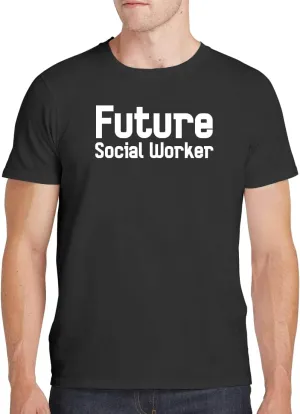 Future Social Worker - Men's Soft Comfortable Short Sleeve T-Shirt CP05 Black