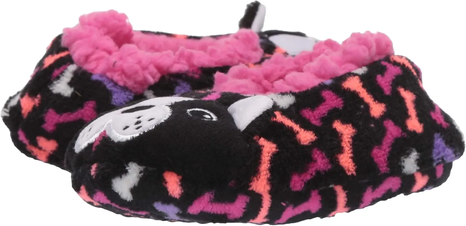 Fuzzy Babba Girls 3D Cozy Critter Slipper Socks with Non-Slip Grippers