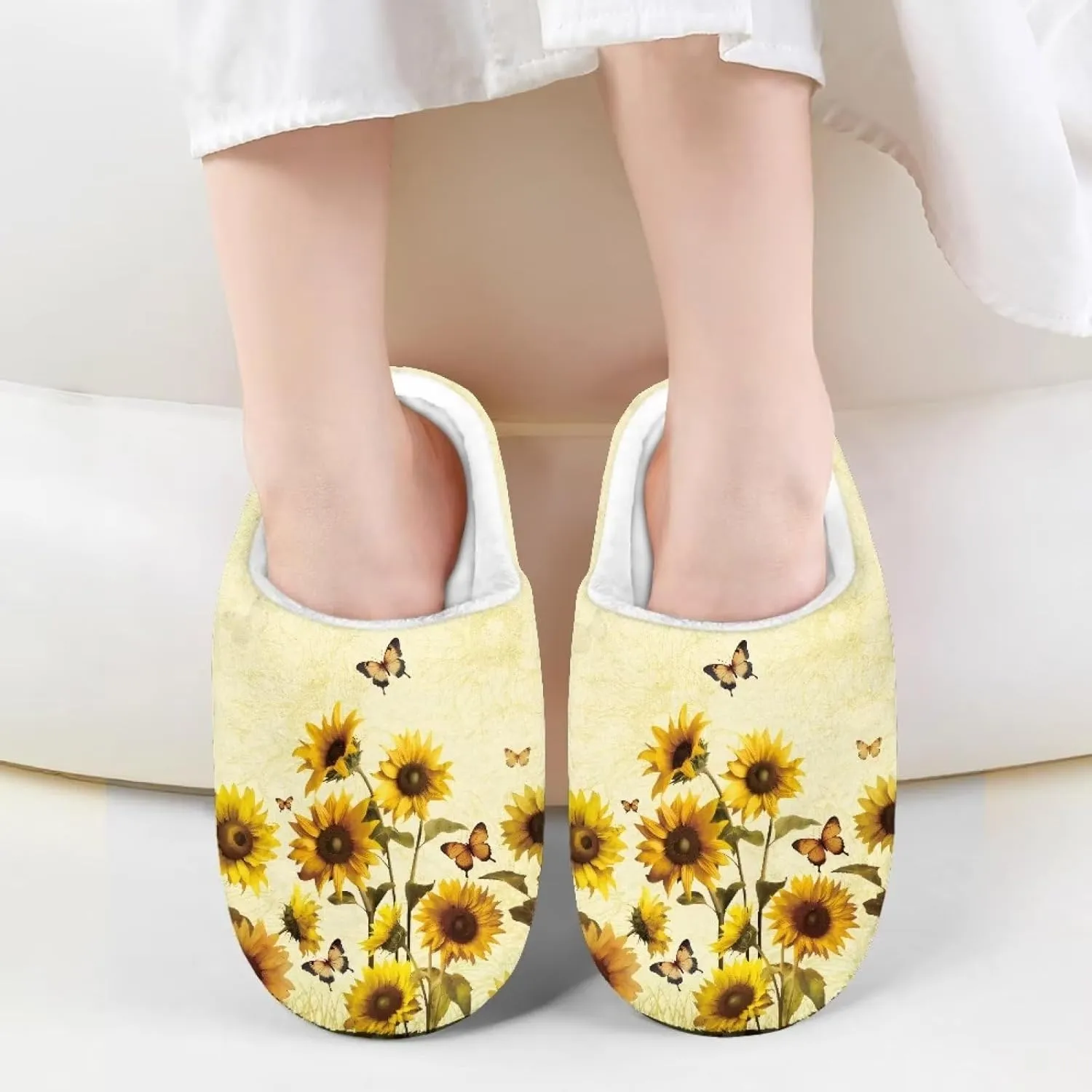 Fuzzy Slippers for Boys Girls Non-slip House Slipper Winter Bedroom Shoes for Little Kids