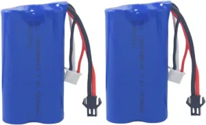 Fytoo 2PCS 7.4V 1500mah High-Rate Lithium Battery for H103 H105 H101 T2 Syma S033G UDI U12A QS 8019 8004 High-Speed Remote Control Boat Spare Battery