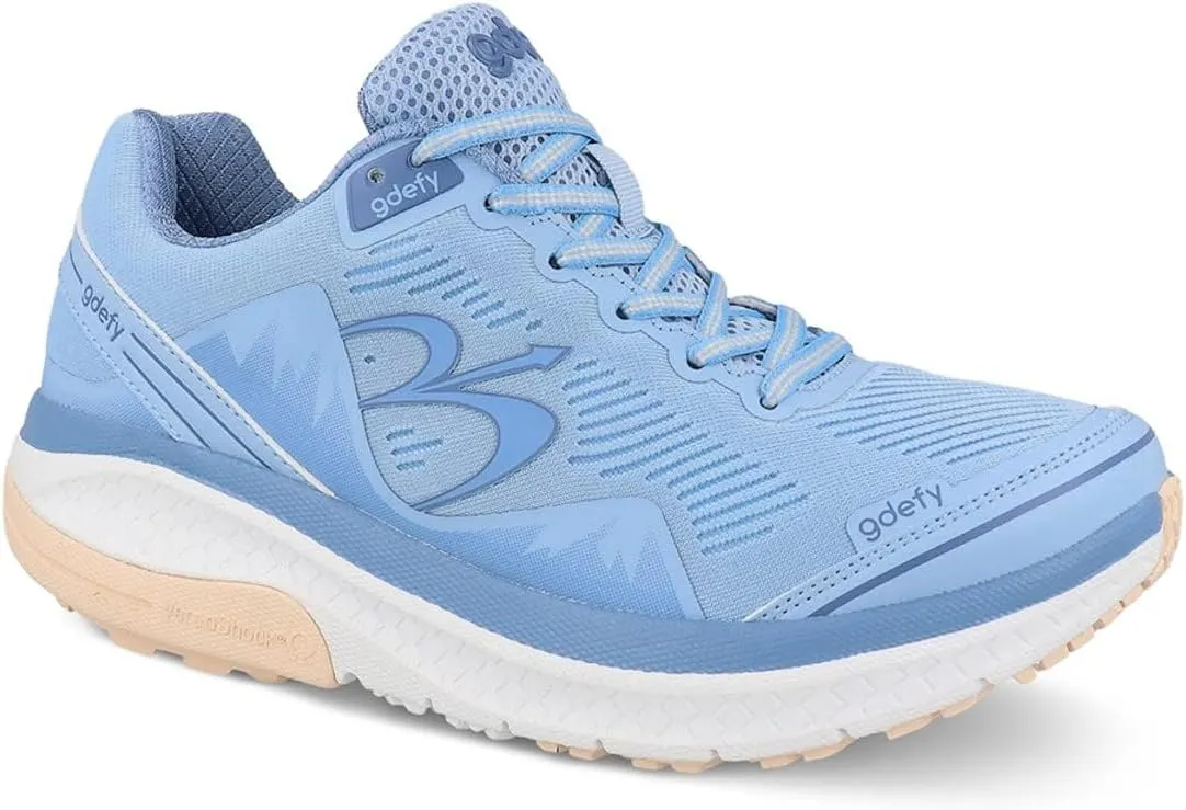 G-DEFY Mighty Walk Women’s Orthopedic Walking Shoe | VersoShock Technology for Pain Associated with Running | Prolonged Standing | Arch Support | Diabetic shoes | Wide Shoes | Free Custom Orthotic
