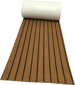 GANAZONO 1pc Eva Non Slip Boat Deck Mat Synthetic Cushion for Yacht Flooring Practical Ground Cover Light Brown for Rvs Boats and Cars