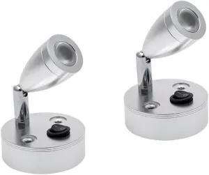 Gatuida 2pcs Led Lights for Rv Trailer Lights 3000k Warm White Brushed Nickel Lampshade