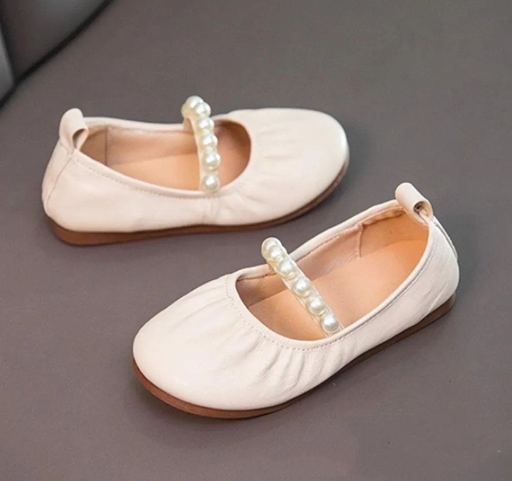 Girls Adorable Mary Jane Ballet Flats Party School Wedding Princess Dress Shoes