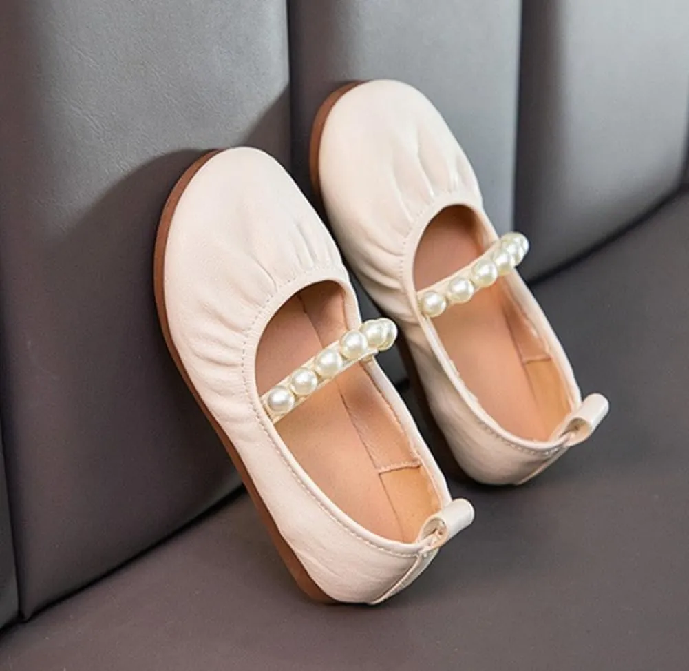 Girls Adorable Mary Jane Ballet Flats Party School Wedding Princess Dress Shoes