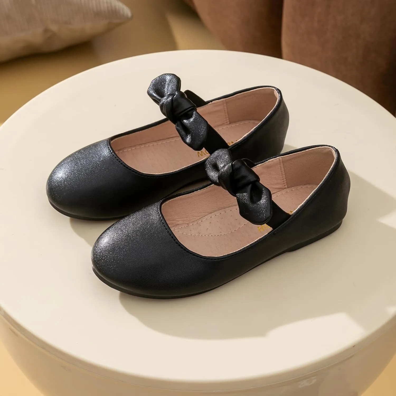 Girls Ballet Flats Dress Shoes Mary Jane Wedding Party Shoes Flower Bridesmaids Princess Shoes Flats