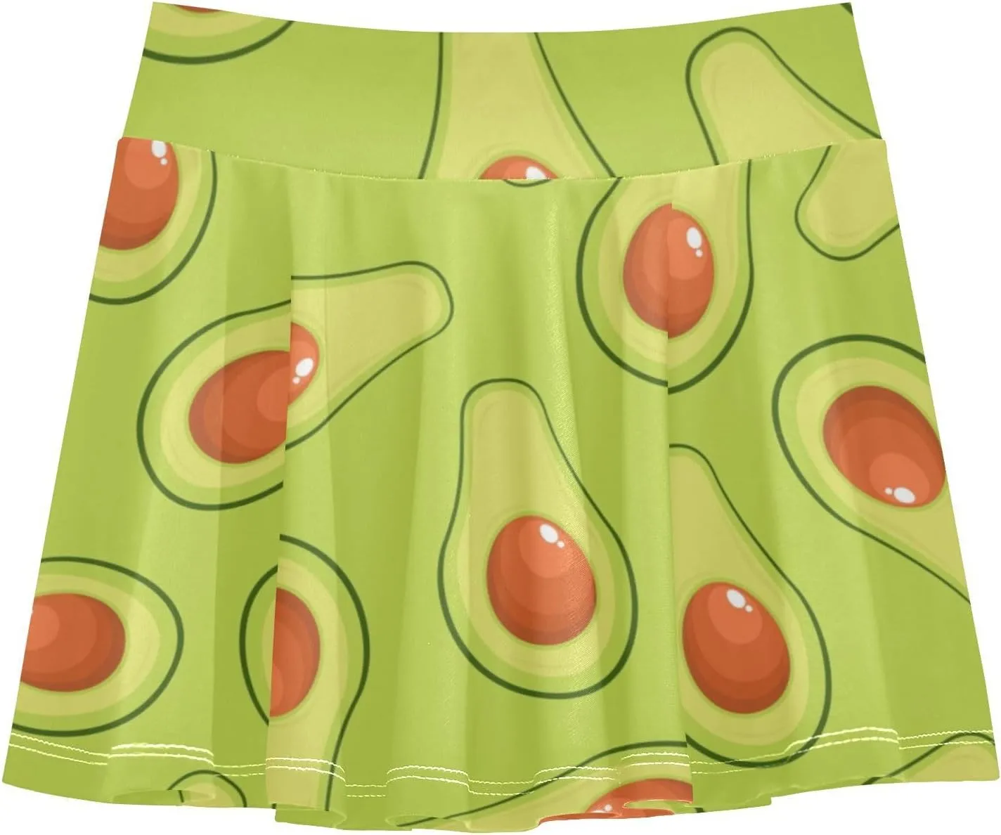 Girls Skorts Active Athletic Skirts with Inner Built-in Shorts for Golf Tennis 3-12T Green Daisy