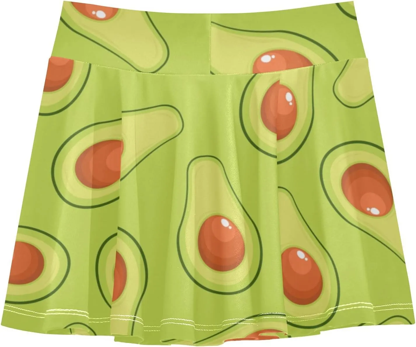 Girls Skorts Active Athletic Skirts with Inner Built-in Shorts for Golf Tennis 3-12T Green Daisy