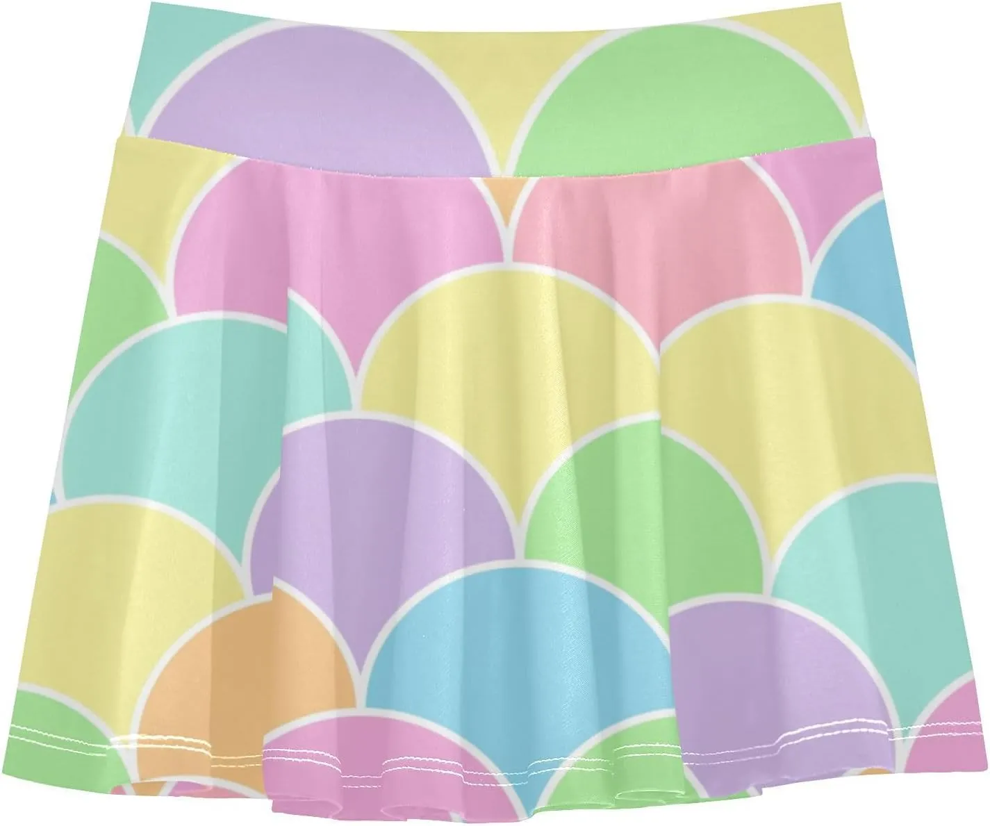 Girls Skorts Active Athletic Skirts with Inner Built-in Shorts for Golf Tennis 3-12T Polka Dot Pink