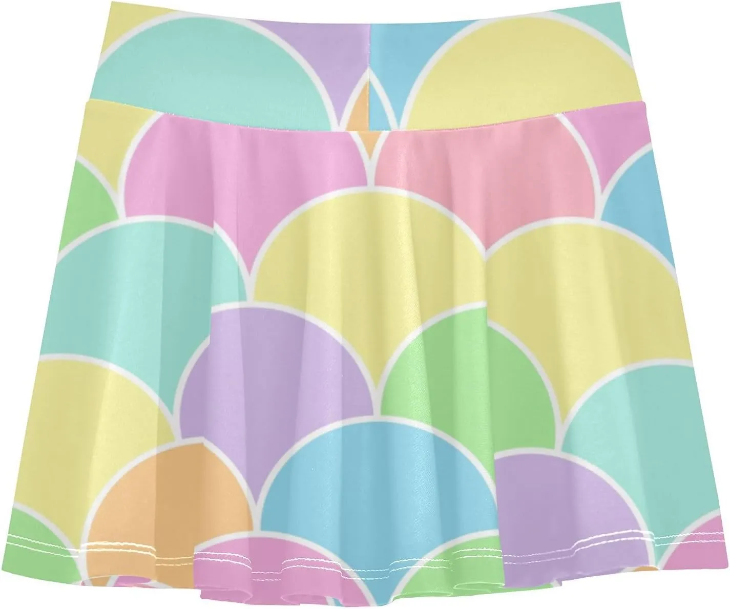 Girls Skorts Active Athletic Skirts with Inner Built-in Shorts for Golf Tennis 3-12T Polka Dot Pink