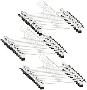 GoodtoU Skirt Hangers with Clips - Pants Hanger 36 Pack Metal Hanger for Pant Jeans Skirt Clip Hangers for Pant Heavy Duty