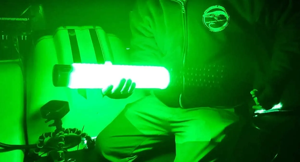 Green Blob Outdoors Underwater Fishing Lights, 12 Volt Battery Powered LED for Snook, Crappie, (Green, 15000)