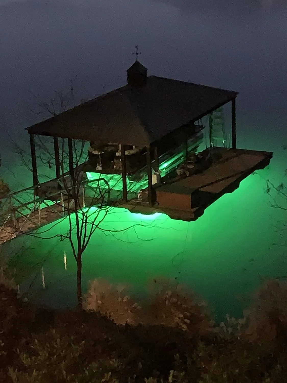 Green Blob Outdoors Underwater Fishing Lights, 12 Volt Battery Powered LED for Snook, Crappie, (Green, 15000)
