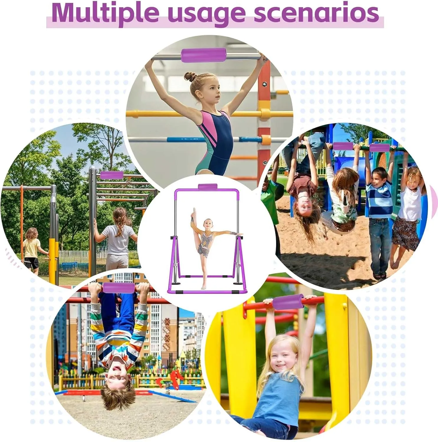 Gymnastics Bar Pad, Gymnastics Bar Mat, Protective Package for Gymnastics Bars, Parallel Bars, Uneven Bars, Horizontal Bars, Ballet Bars, Most Children's and Adult Gymnastics Bars