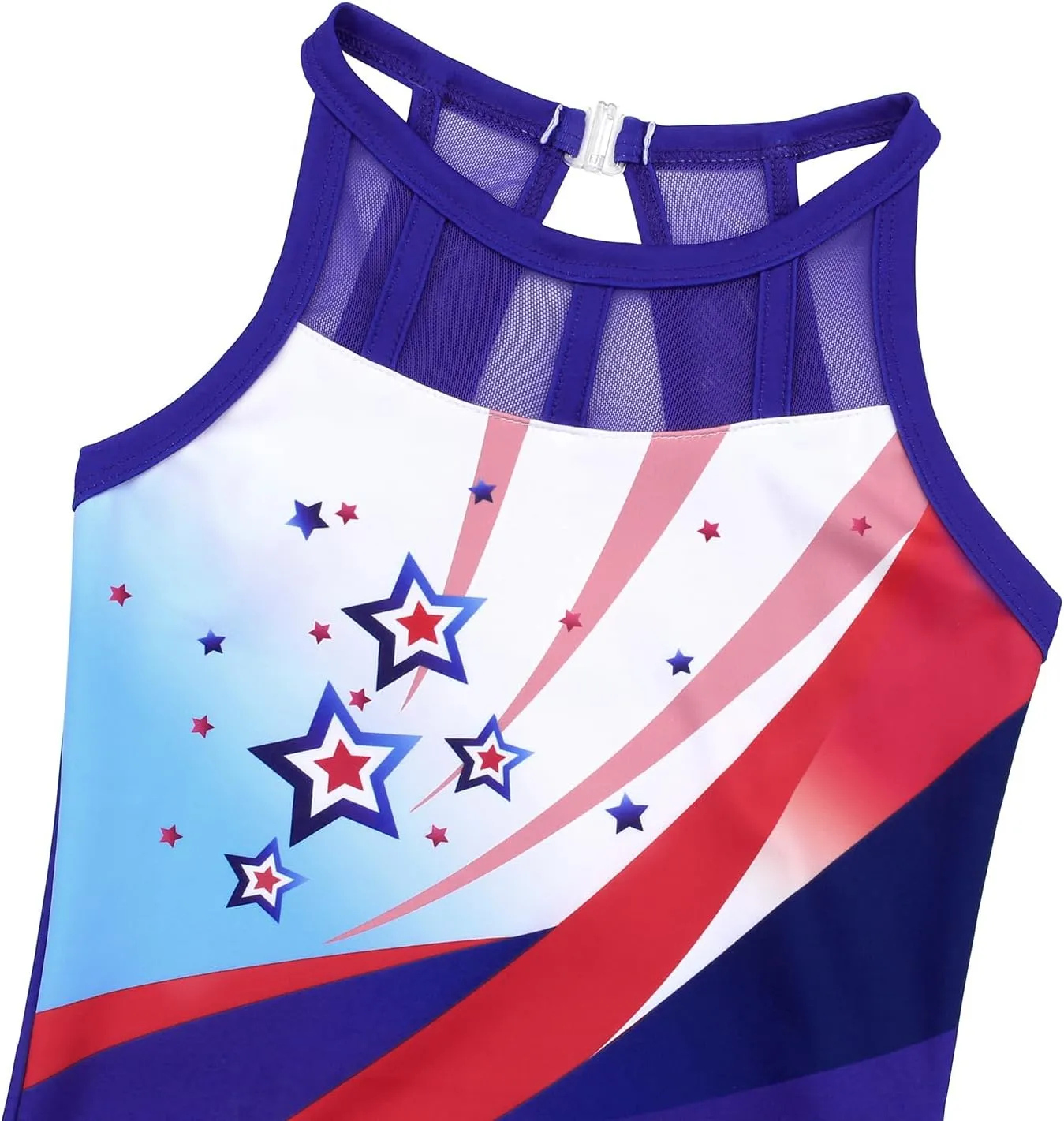 Gymnastics Leotards for Girls With Shorts Sparkly Ballet Dance Mesh Tank Activewear