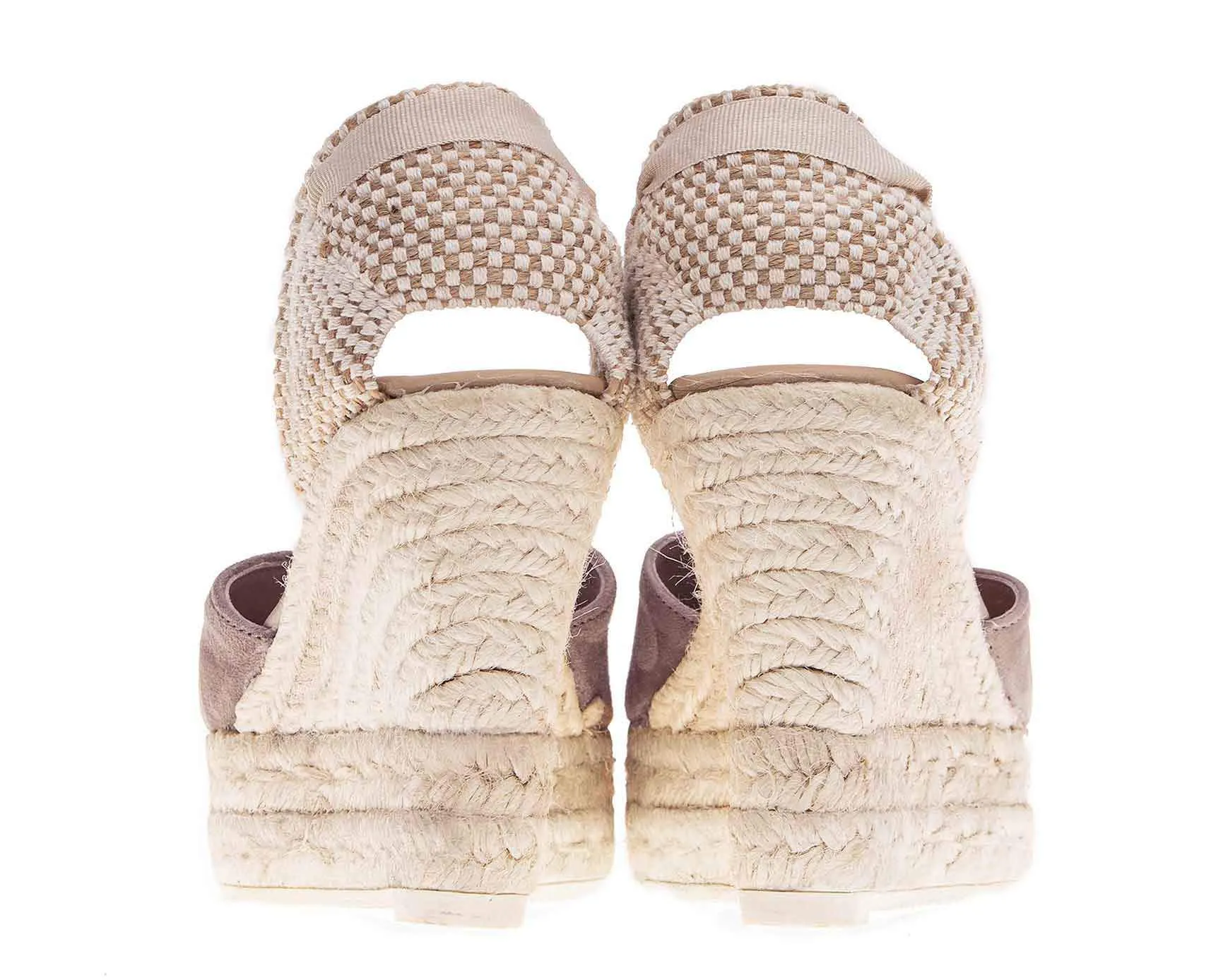 H Limited availability Hamptons Taupe - Reduced cost Vintage - Wedge Sandal