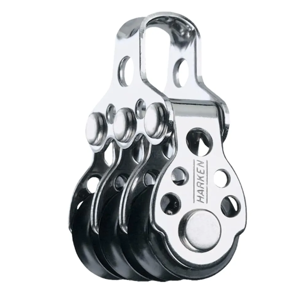 HARKEN Premium Sailing 16mm Triple Pulley Boat Block,High Load Ultra Light Ball Bearing, Part 408