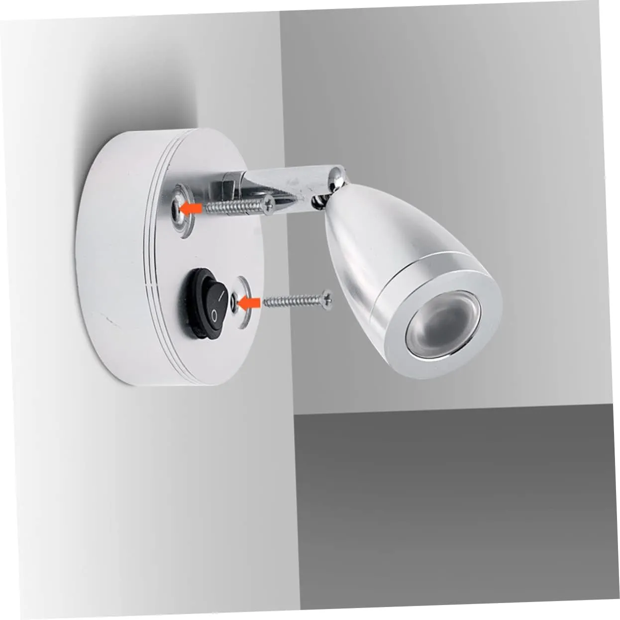 HEALLILY 2 Pcs LED Boat Reading Light Marine Reading Light 12v Reading Light LED Marine Reading Light Cabin