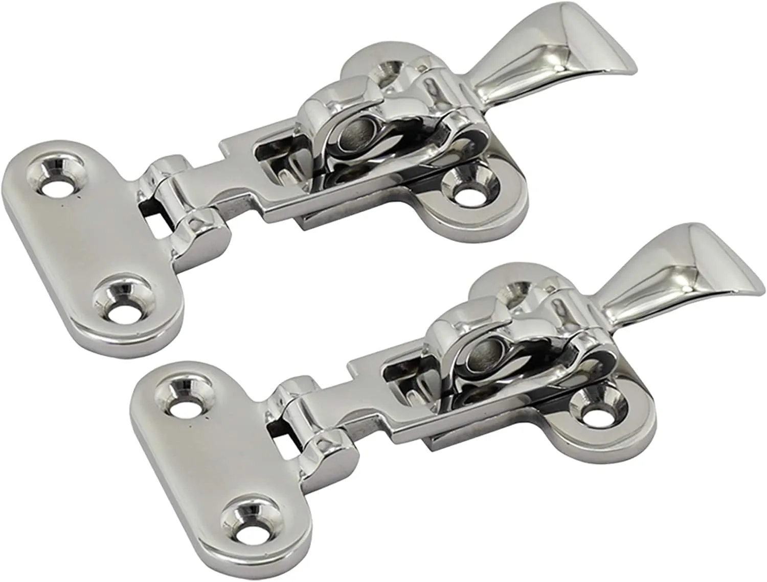 Heavy Duty 316 Stainless Steel Anti-Rattle Lockable Hold Down Clamp Latch, Marine Hatch Hardware Fasteners