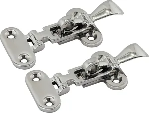 Heavy Duty 316 Stainless Steel Anti-Rattle Lockable Hold Down Clamp Latch, Marine Hatch Hardware Fasteners