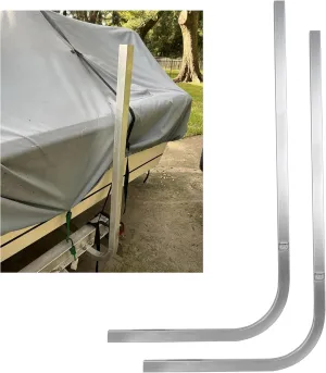 HECASA 2PCS Aluminum Boat Trailer Guide On Poles 1-1/2" Square | 1/8" Thick in Pair