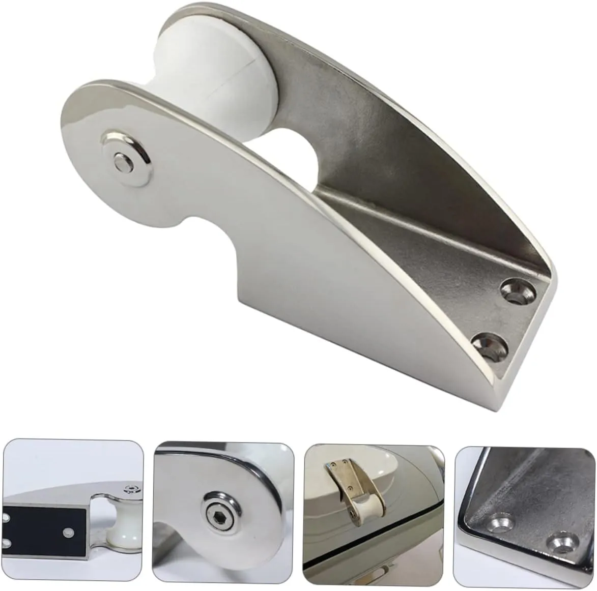 Hemoton Heavy Duty Bow Anchor er Stainless Steel Docking Accessory Easy Installation for Yacht and Boat