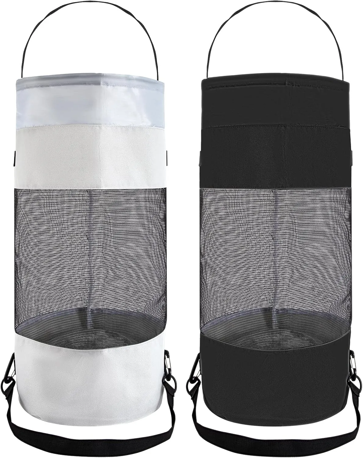 HERSENT 2 Packs Boat Trash Can, Boat Trash Bag, Boat Storage Organizer, Fishing Boat Canbin Storage Bag, Boat Garbage Container for Boat Kayak Camper Fishing Cabin Storage