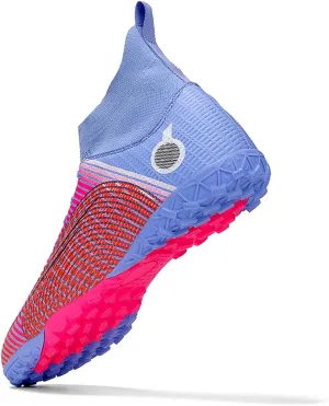 HESBITEUL Mens Athletic Outdoor Indoor Comfortable Soccer Shoes Boys Football Student Cleats Sneaker Shoes High Gripping Power