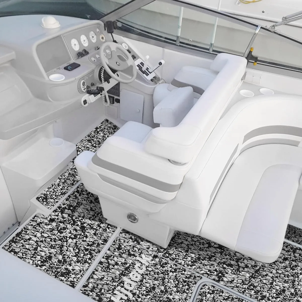 Hjdeck Boat Flooring EVA Foam Boat Decking Marine Carpet Non-Slip Decking Sheet Self-Adhesive Marine Flooring for Fishing Boat Kayak Yacht RV Swimming Pool Golf Cart 94.5"x23.6"/16.1"/11.8"