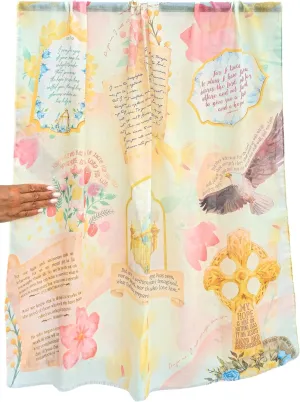 Hope Prayer Scarf - Large, Lightweight Prayerfully Created Bible Verse Shawl, 35x70", Uplifting Encouragement Christian Gift