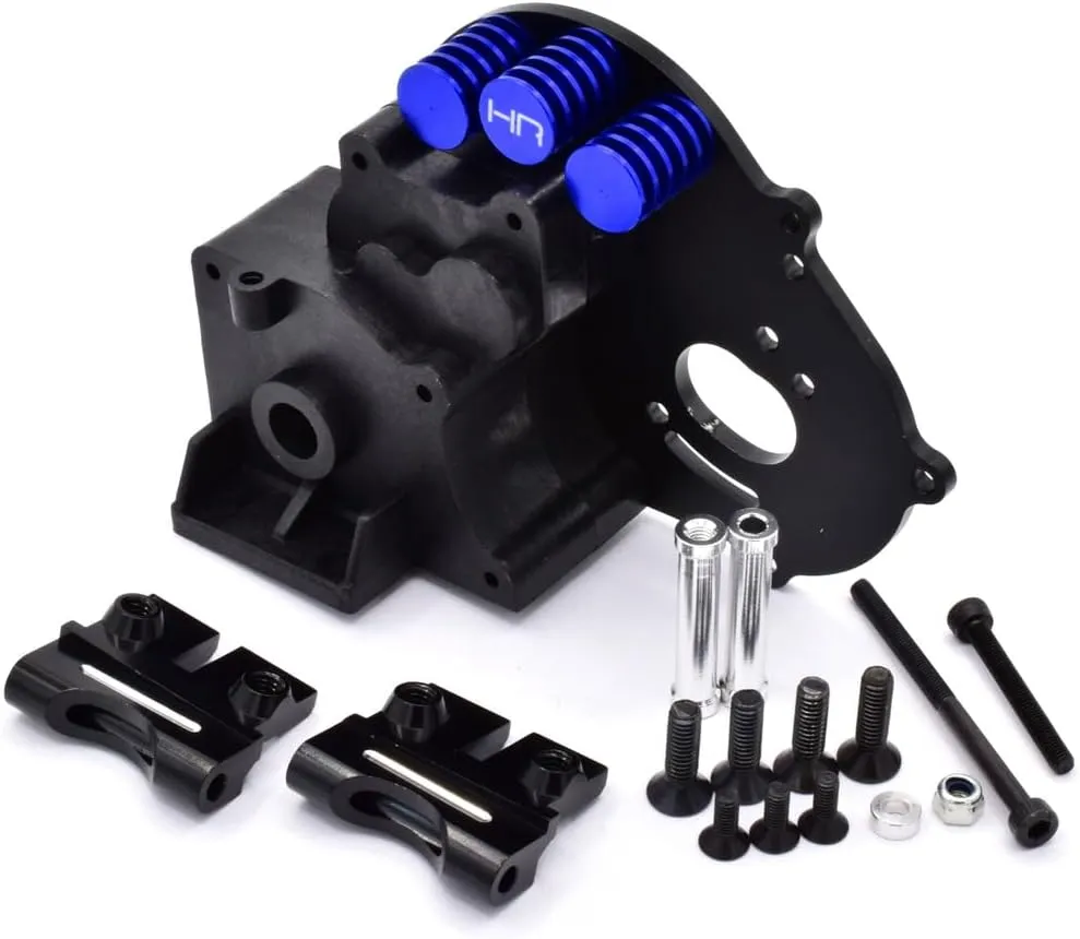 Hot Racing TE12GX01 Composite Gear Case with Aluminum Motor Plate