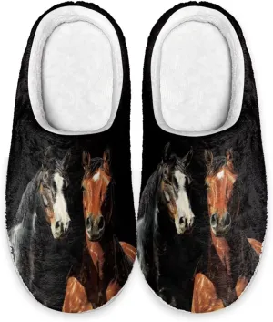 HUGS IDEA Slipper for Women Men Soft Scuff Slippers Anti-Slip Bedroom House Shoes Warm Cozy Plush