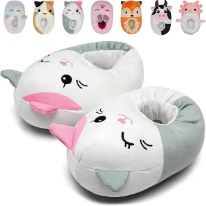 IceUnicorn Toddler Slippers Kids Cute Funny Animal House Shoes Girls Boys Christmas Fluffy Bedroom Indoor Slipper, Cat, Bunny, Unicorn, Dinosaur, Fox, Cow
