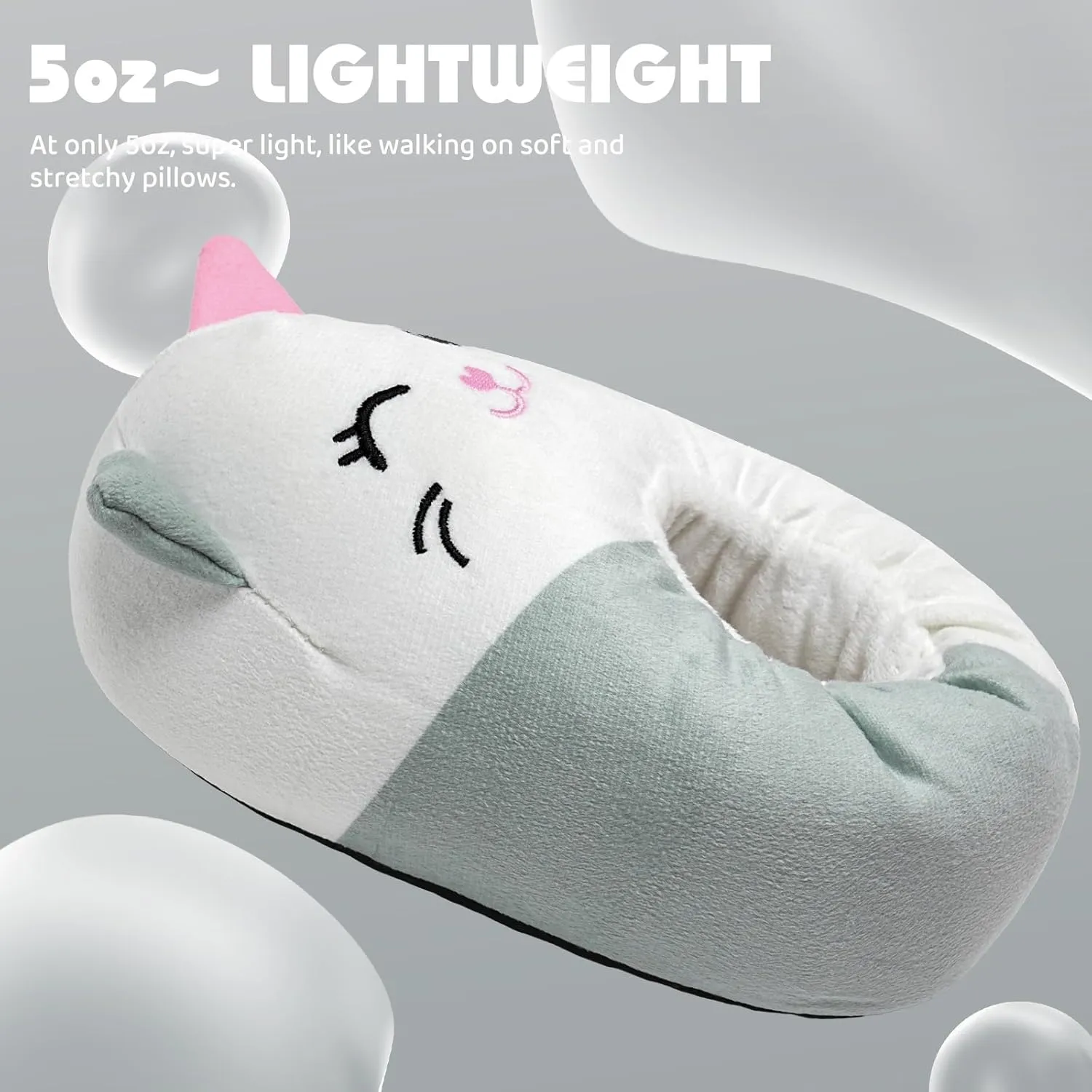IceUnicorn Toddler Slippers Kids Cute Funny Animal House Shoes Girls Boys Christmas Fluffy Bedroom Indoor Slipper, Cat, Bunny, Unicorn, Dinosaur, Fox, Cow
